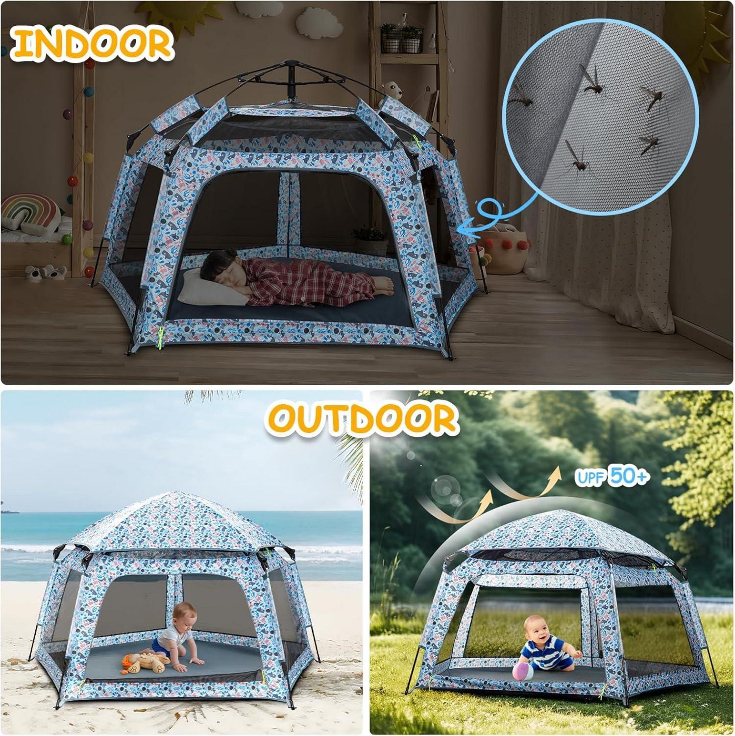 Spielzelt Kinder Pop Up Strandmuschel Baby Spielhaus Outdoor