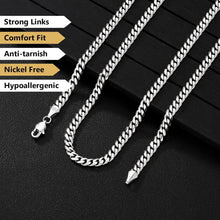 Herren Panzerkette Edelstahl Diamantschliff 14K Gold