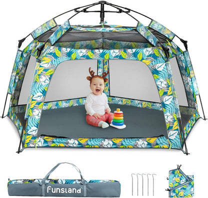 Kinder Pop Up Spielzelt Strandzelt Outdoor Camping 2-3 Personen