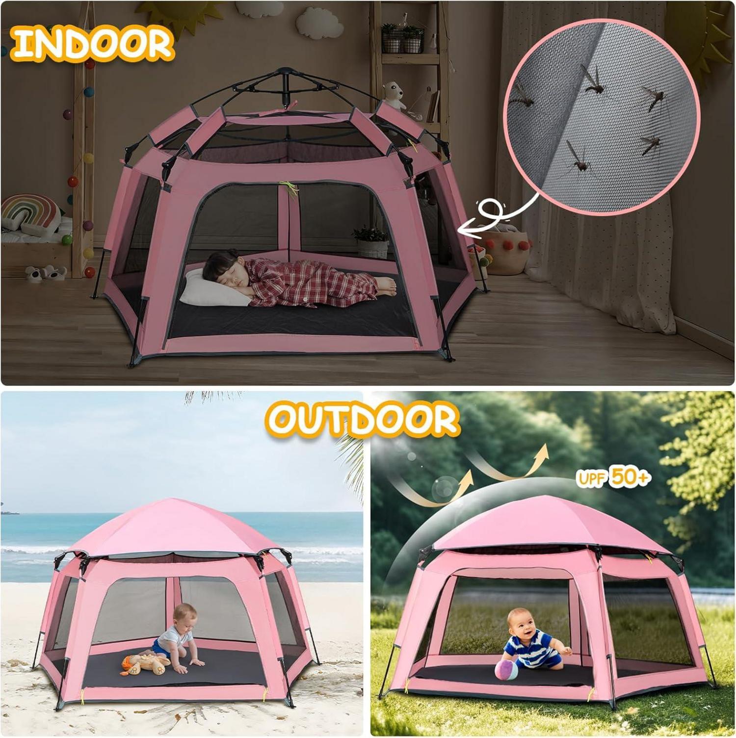 Kinder Pop Up Strandmuschel Spielzelt Outdoor Campingzelt