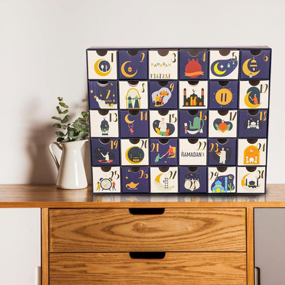 Ramadan Kalender zum Befüllen XXL 30 Schubladen Boxen