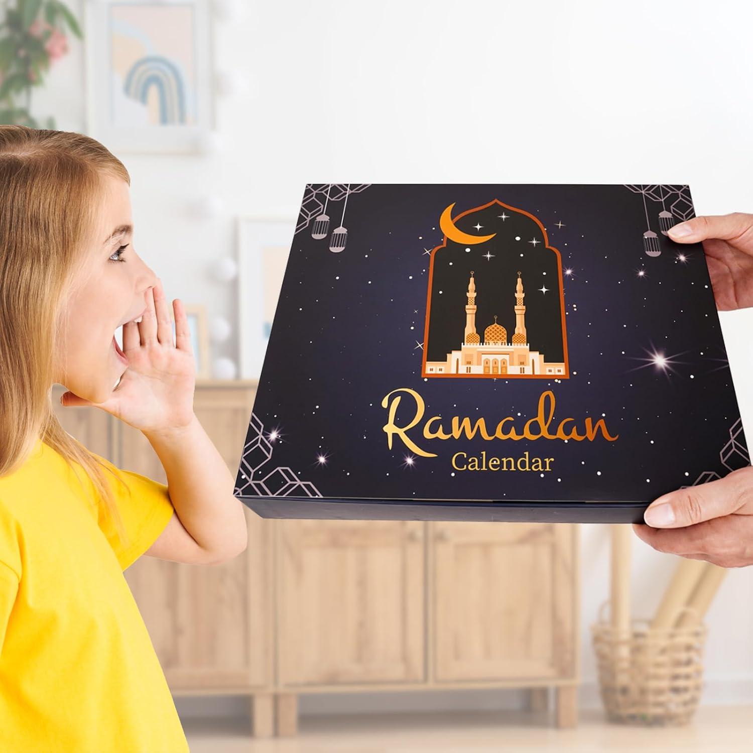 Ramadan Kalender zum Befüllen - XXL mit 30 Schubladen - Blau