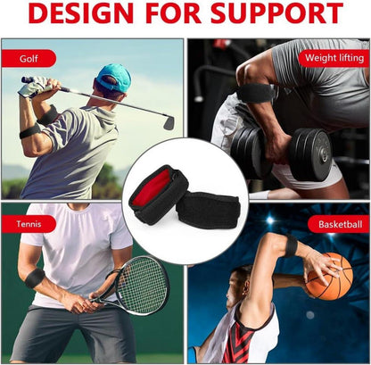 ACWOO Ellenbogenbandage 2 Stück Tennisarm Golferellenbogen Fitness Rot