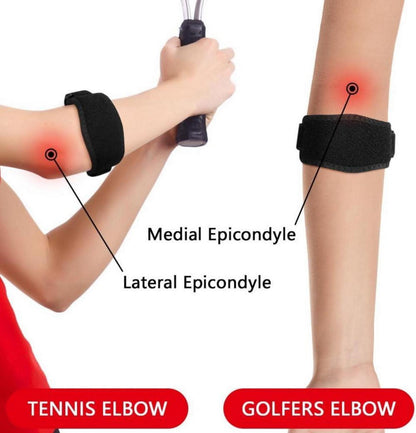Ellenbogenbandage Tennisarm Golferellenbogen Sport Fitness Rot