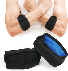 Ellenbogenbandage für Tennisarm Sport Fitness 2 Stück - Blau