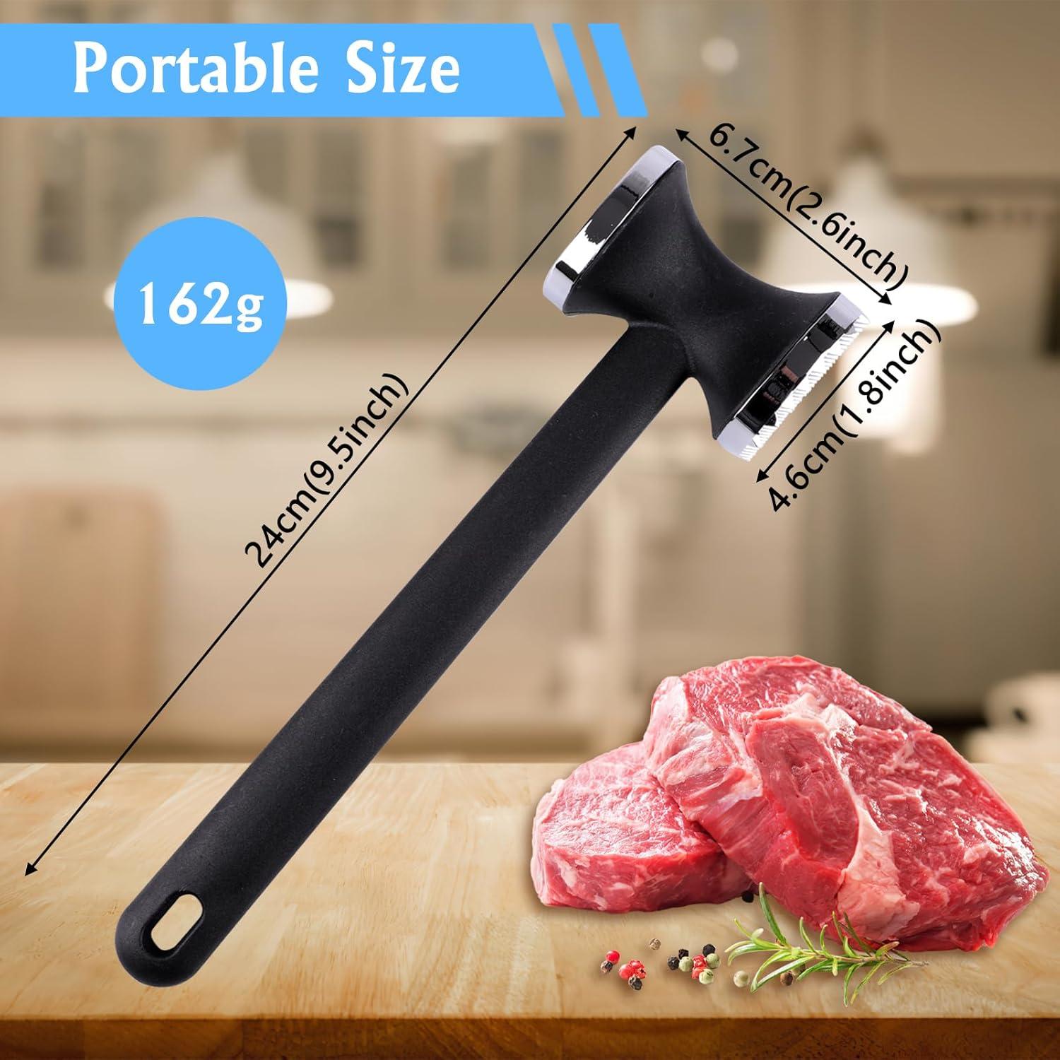 Fleischklopfer Zinklegierung 24CM Doppelseitig Rutschfest