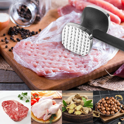 Fleischhammer Zinklegierung 24CM Doppelseitiger Schnitzelklopfer