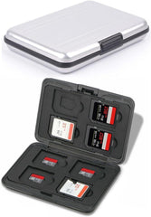 Stoßfeste Speicherkartenbox aus Aluminium für SD-, SDHC-, MMC-, Micro