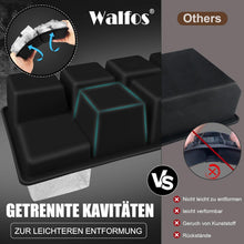 Walfos Silikon Eiswürfelform 2er Pack BPA-frei mit Deckel