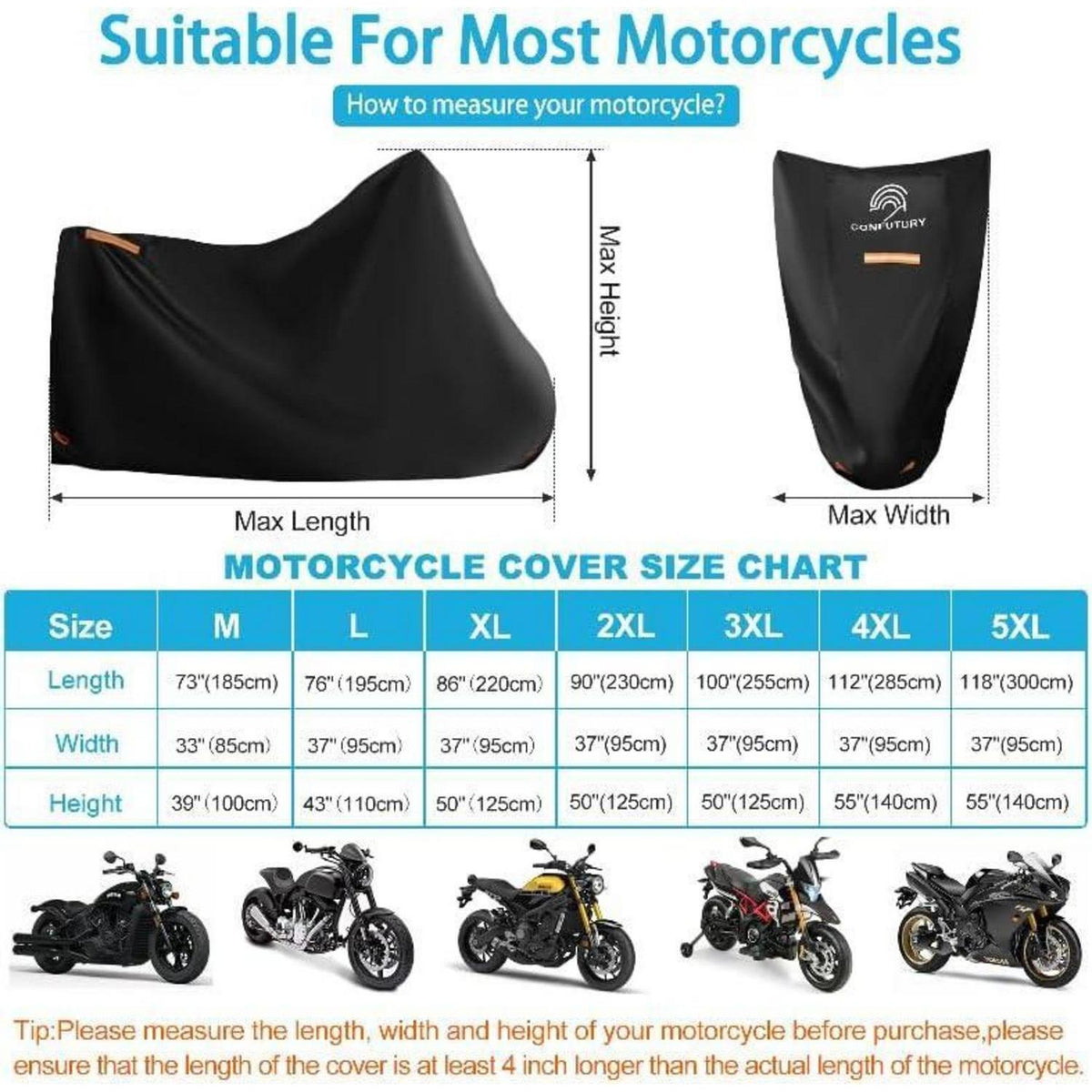 Motorradgarage Winterfest – Wasserdichte Abdeckung für Roller & Moped