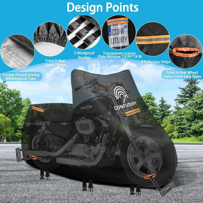 Motorradgarage Winterfest – Wasserdichte Abdeckung für Roller & Moped