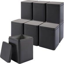 10er Set klassische Teedosen für losen Tee, aromadicht, Metall, 90g