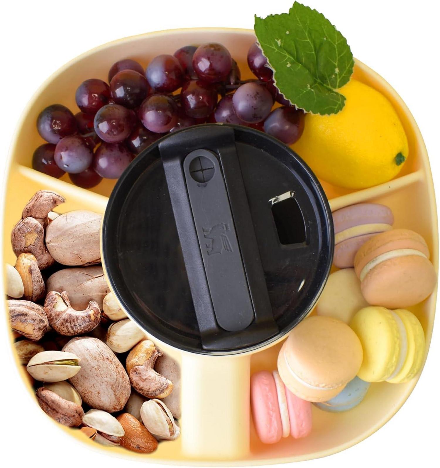 Snackschale für Stanley Tumbler wiederverwendbar mit 3 Fächern