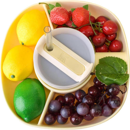 Snackschale mit 3 Fächern für Stanley Trinkbecher-Cup-Zubehör
