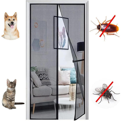Fliegengitter Balkontür Magnet 85x210cm – Insektenschutz ohne Bohren