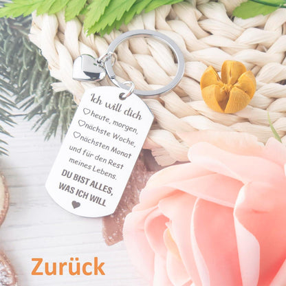 Aonveki Liebes Schlüsselanhänger Valentinstag Geschenke für Sie/Ihn