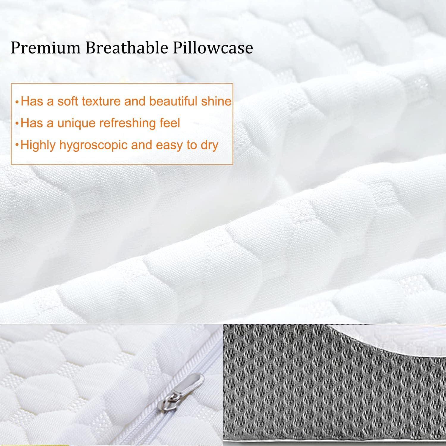 Orthopädisches Memory Foam Nackenstützkissen Seiten- und Rückenschläfer HWS