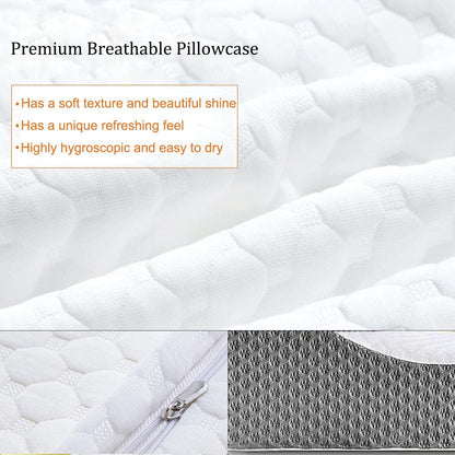 Orthopädisches Memory Foam Nackenstützkissen Seiten- und Rückenschläfer HWS