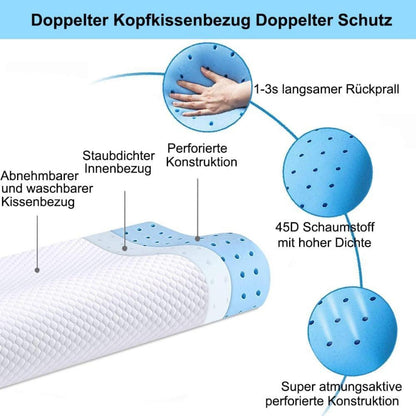 Memory Foam Kopfkissen Orthopädisches Nackenstützkissen für