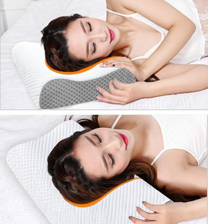 Orthopädisches Memory Foam Nackenstützkissen Seiten- und Rückenschläfer HWS