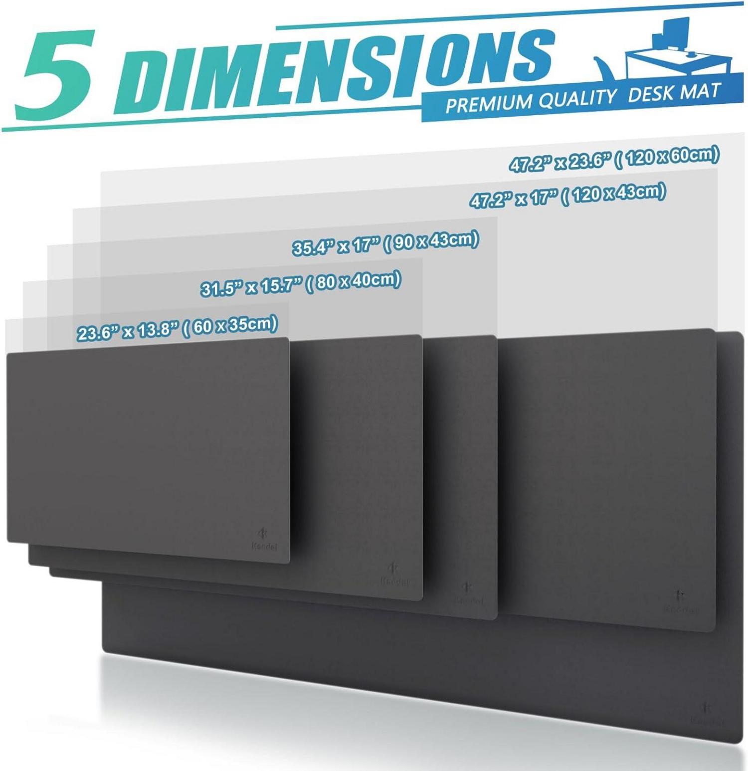 Tischunterlage 43cm x 120cm wasserdicht PVC Schreibtisch Laptop