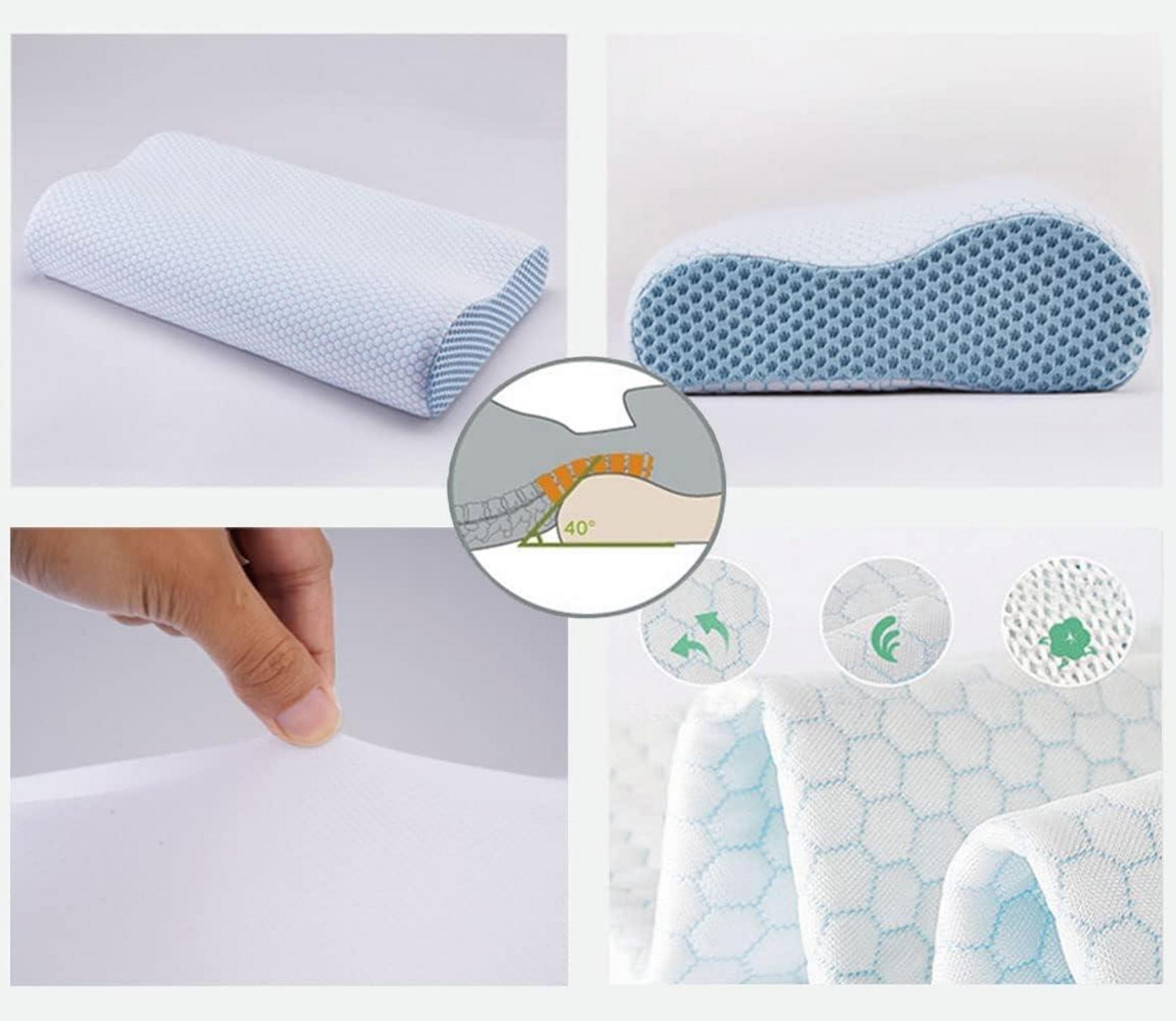Orthopädisches Memory Foam Nackenstützkissen ergonomisch für