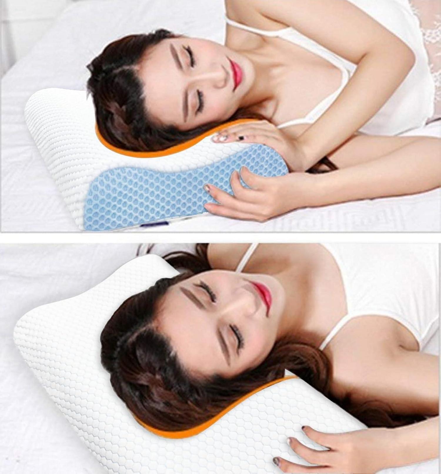 Ecosafeter 2024 Upgrade Memory Foam Nackenkissen Orthopädisch für Seiten- und