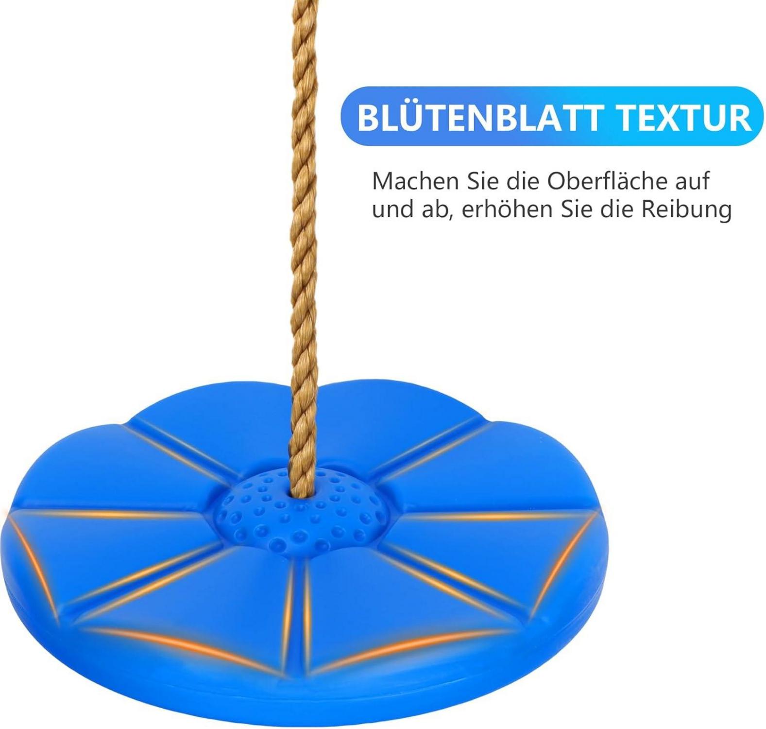 Kinder Kletterseil Schaukel mit Plattform und Scheibe