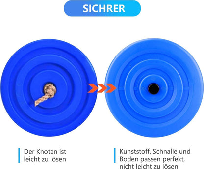 Kinder Outdoor Kletterseil Schaukel mit Plattform Garten
