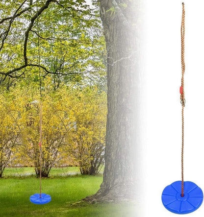 Outdoor Kinder Schaukel mit Plattform und Kletterseil - Draußen Garten Schaukel