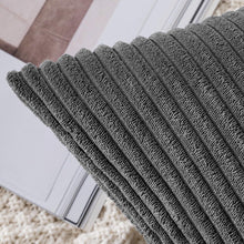 Kordsamt Kissenbezug Dunkelgrau 40x40cm 2er Set Sofakissen