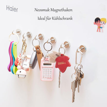 Neosmuk Magnethaken 15kg - Hochleistungsmagnete mit Haken