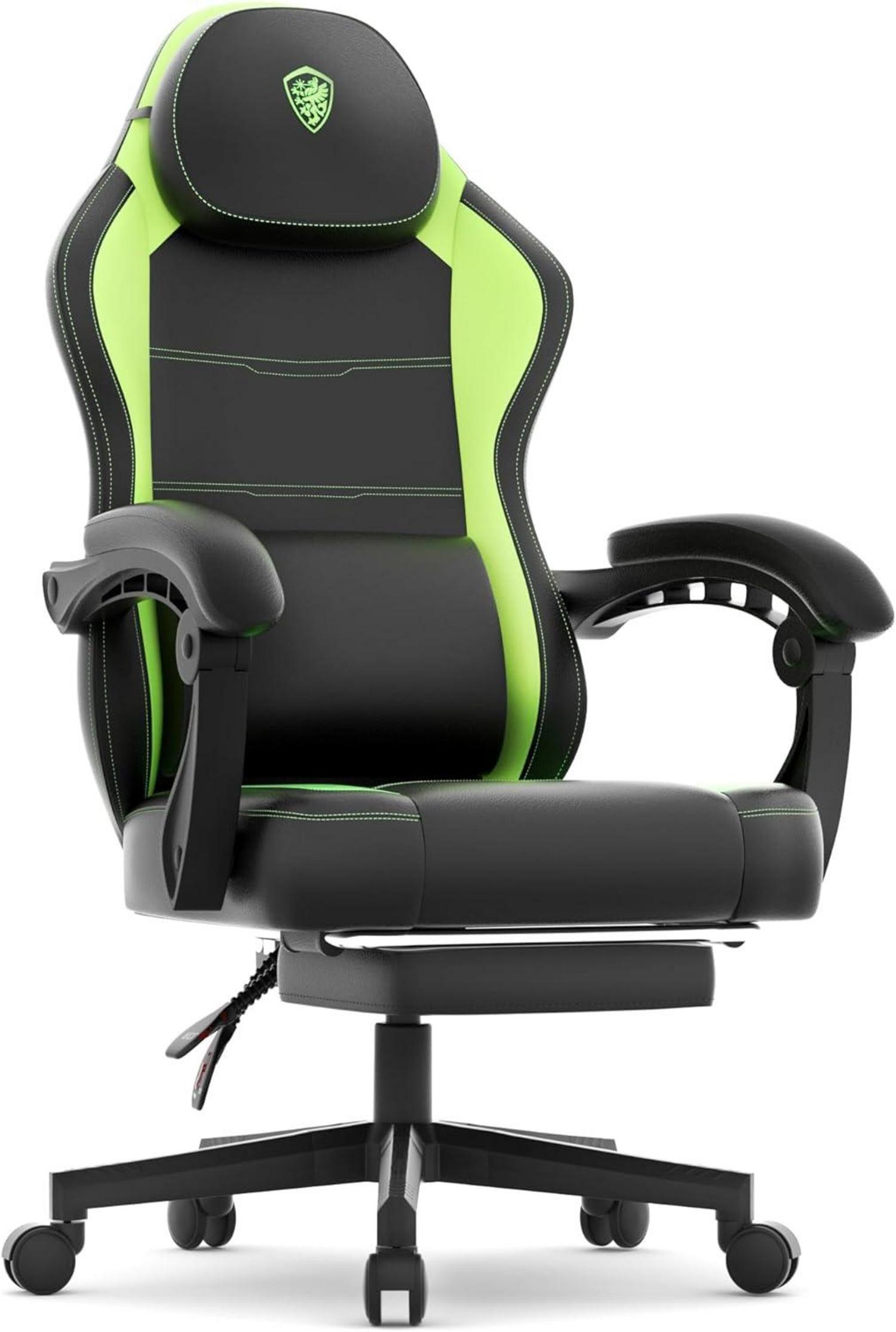 Gaming Stuhl Racing Gamer Stuhl mit Massage Lendenwirbelstütze und