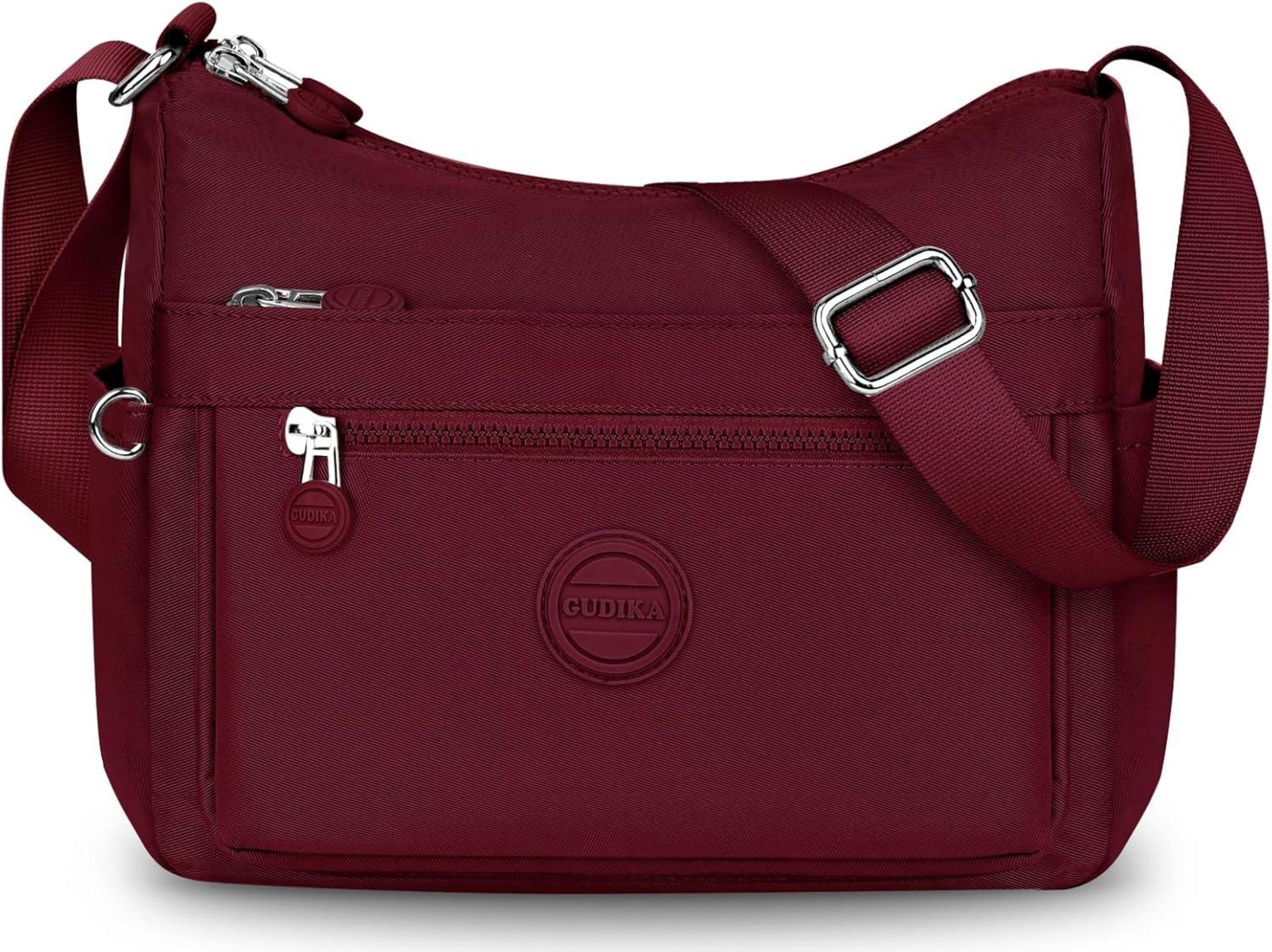 Umhängetasche Damen Wasserdicht Nylon Schultertasche viele Fächer