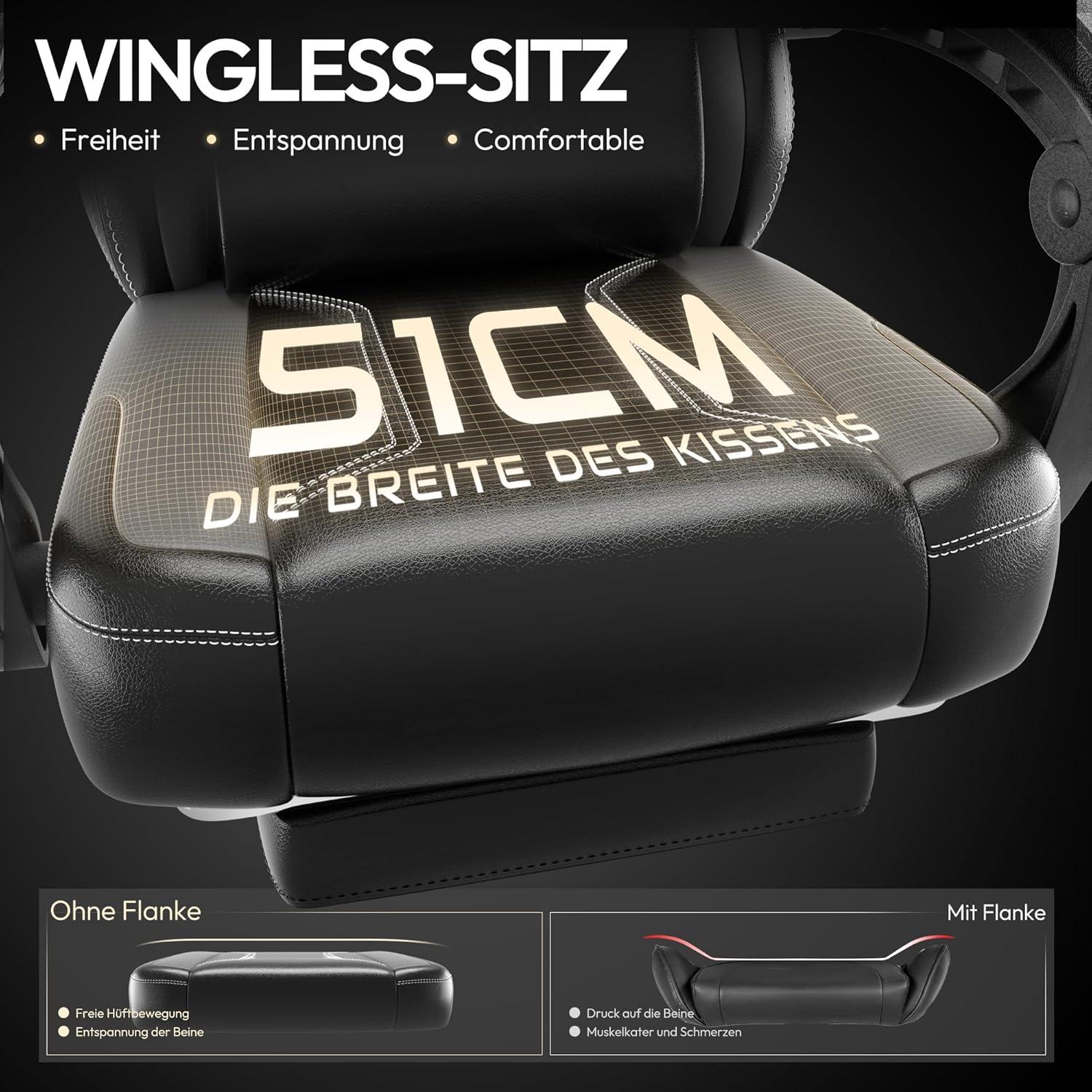 Ergonomischer Gaming Stuhl mit