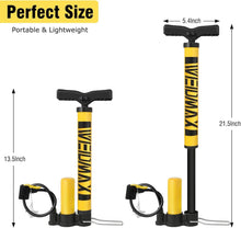 WEIDMAX Mini Fahrradpumpe Presta Schrader Ventil Standpumpe