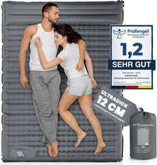 Camping Isomatte Selbstaufblasend Ultraleicht für 2 Personen