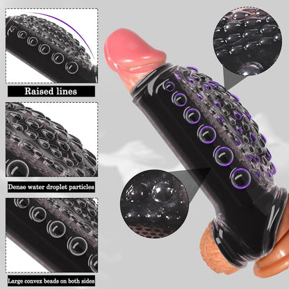 Penis Sleeve Penishülle 2 IN 1 Set für Penisvergrößerung und