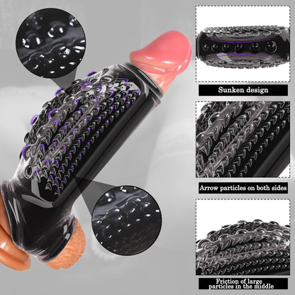 BDSMJOY Penis Sleeve Penishülle Set für Penisvergrößerung und Vorhaut Rückhaltung