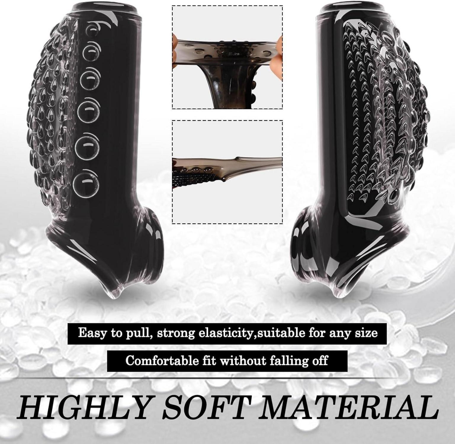 BDSMJOY Penis Sleeve Penishülle 2 IN 1 Set für Penisvergrößerung Rückhaltung