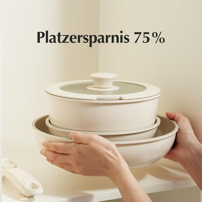 Redchef Keramik Pfannen- & Topfset mit Abnehmbaren Griffen