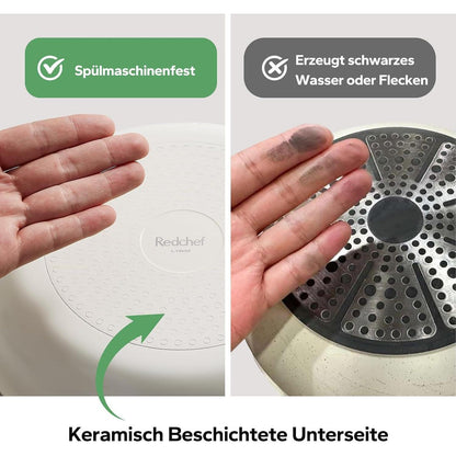 Redchef Keramik Pfannen- & Topfset mit Abnehmbaren Griffen