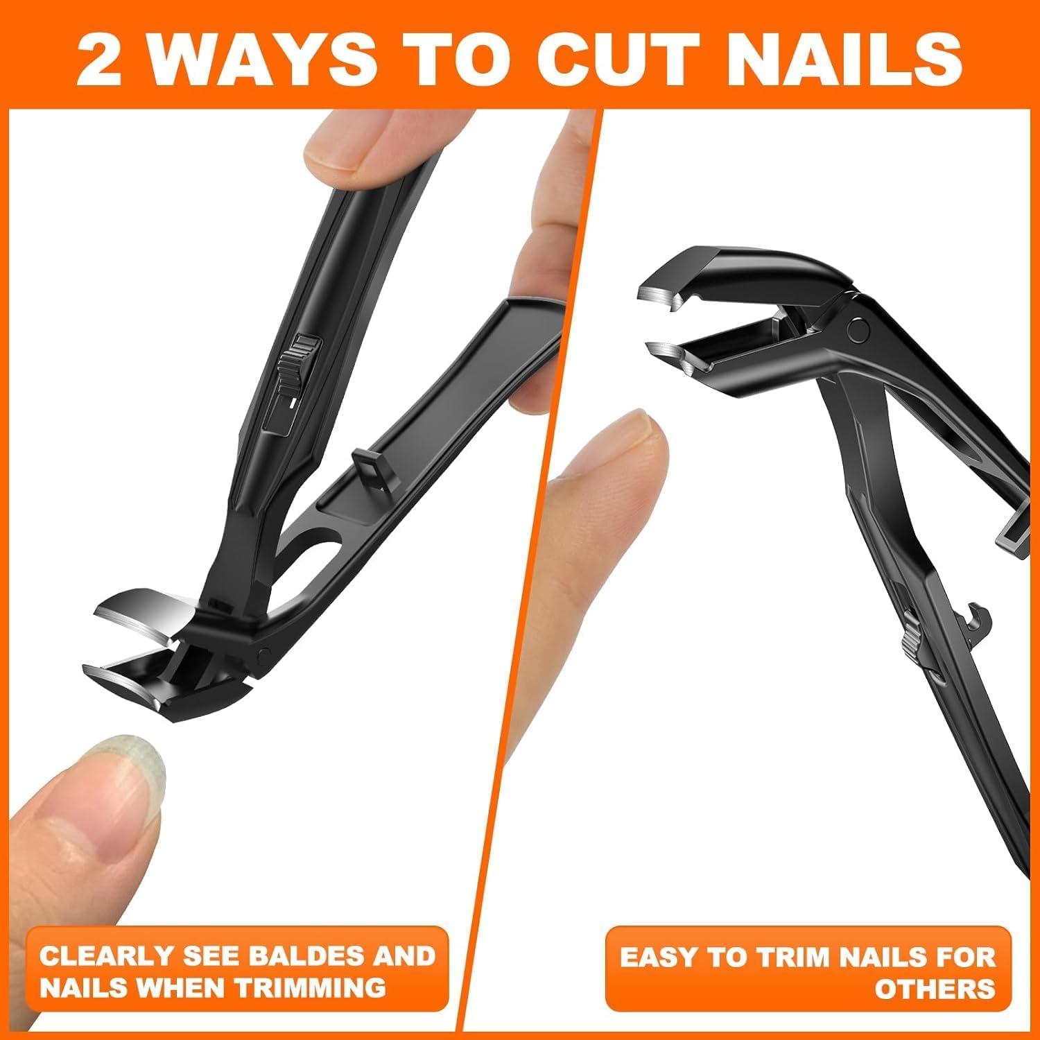 Nagelknipser für Senioren Dicke Nägel | Ergonomischer Edelstahl