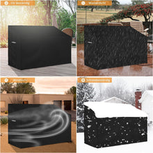Dokon 4-Sitzer Gartenbank Abdeckung Schwarz 193x66x63/89cm