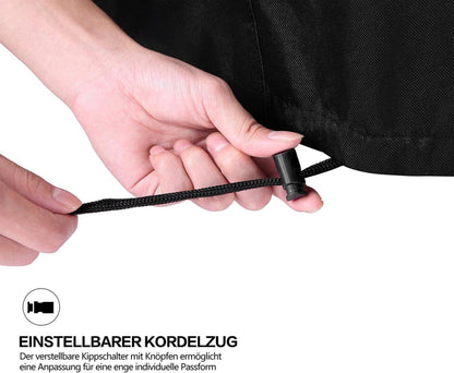 Tischplatte Abdeckung Gartenmöbel Schutzhülle 600D Oxford 150x90x10cm Schwarz