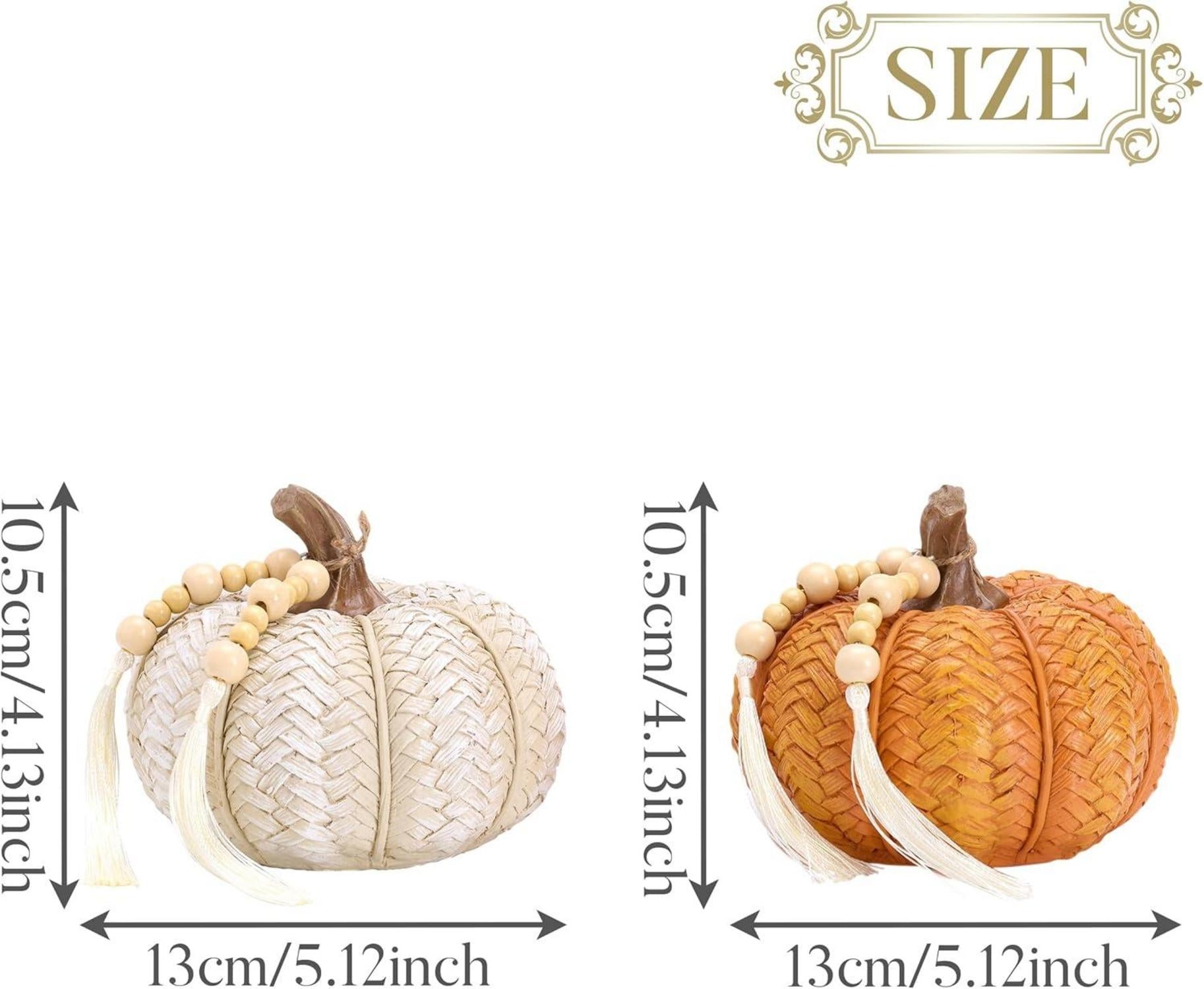 Valery Madelyn Herbstdeko Kürbis Deko 2er Set 10/13cm