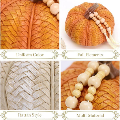 Valery Madelyn Herbst Kürbis Deko Set Kunstharz 10/13cm