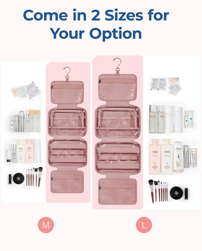 Kulturbeutel zum Aufhängen Puffy Makeup Bag Organizer dunkelrot