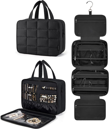 Kulturbeutel zum Aufhängen Schwarz Cosmetic Organizer Bag