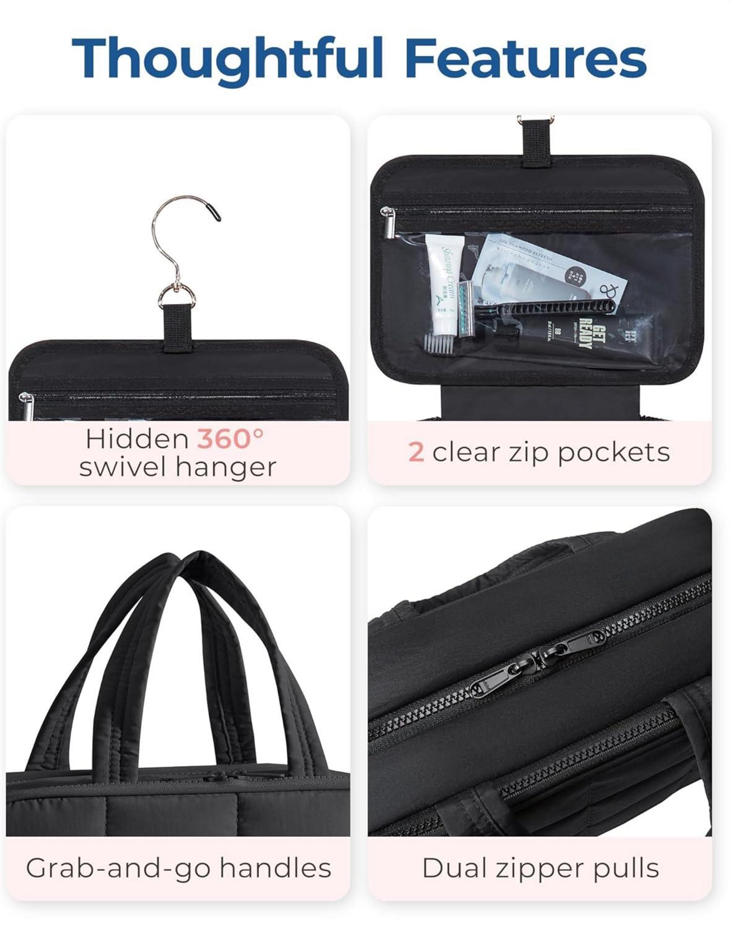 Kulturbeutel zum Aufhängen Damen Groß Schwarz Organizer